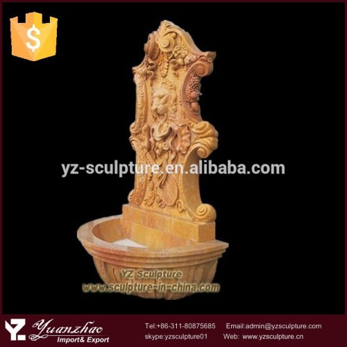 garden decoration natural stone fountain statue with Lion Head