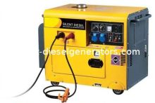 5kw 160a Silent Diesel Welding Generator Set Low Noise Dw180se