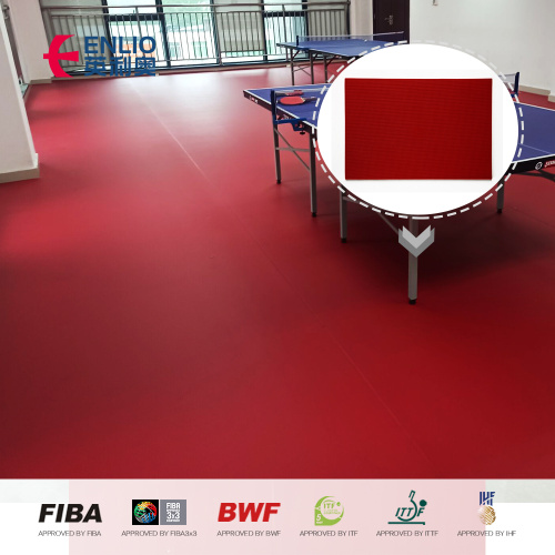 Podłoga do tenisa stołowego o grubości 7,0 mm z certyfikatem ITTF