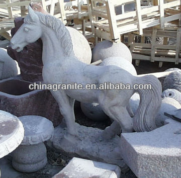 stone carved horse