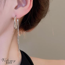 Modern Drop Tassel Earring Design