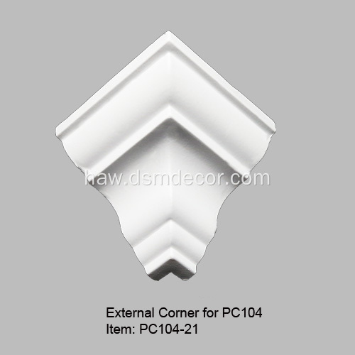 ʻO Polyurethane Plain Decorative Cornice Molding