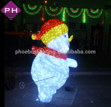led decoration light skiing snowman light