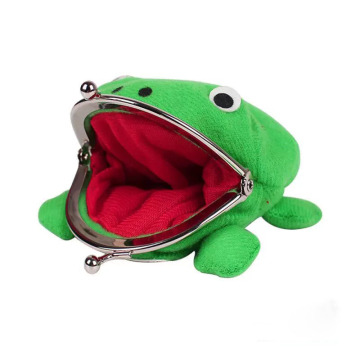 Frog Plush Purses: Cartoon Animal Coin Pouches for Kids