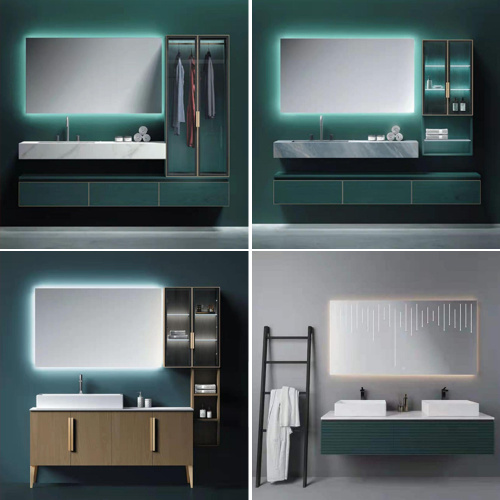 Nuevo gabinete de baño de diseño con espejo inteligente