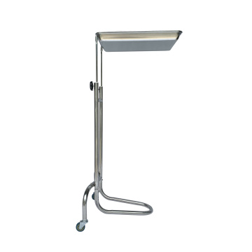 Adjustable Medical Instrument Stand with Two Hooded Casters