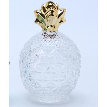 Luxury Copper Glass Pineapple Storage Jars