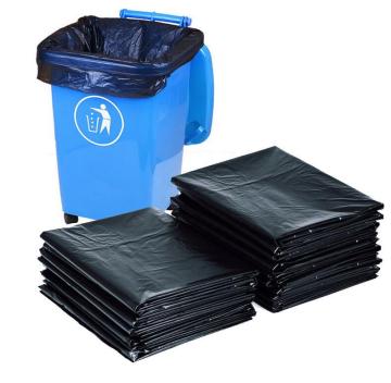 Black HDPE Flat Garbage Bag