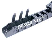 High quality various size black plastic cable chain