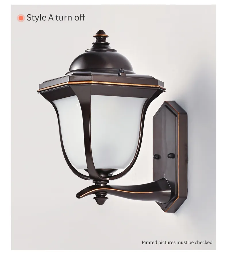 European Custom Patio IP65 Waterproof Garden Decoration 16W Outdoor Wall Light LED