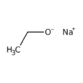 reação de etóxido de sódio e água