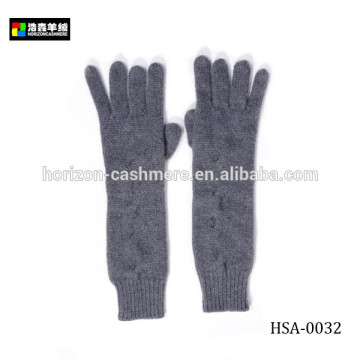 Fancy Women Winter Pure Cashmere Knit Hand Gloves , Well-Designed Warm Winter Knit Gloves