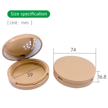 Polvere pressata in plastica compatta