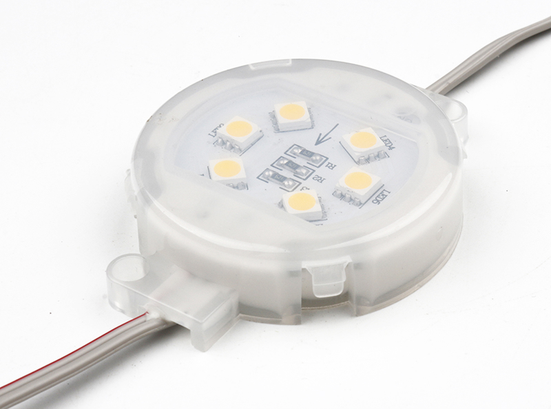 Chinese manufacturer SMD5050 50mm RGBW 6LED pixel light DC24V Addressable Pixel Point Light