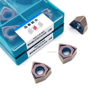 WNMU080608 High Feed Carbide Insert for Side and Face Milling Cutter