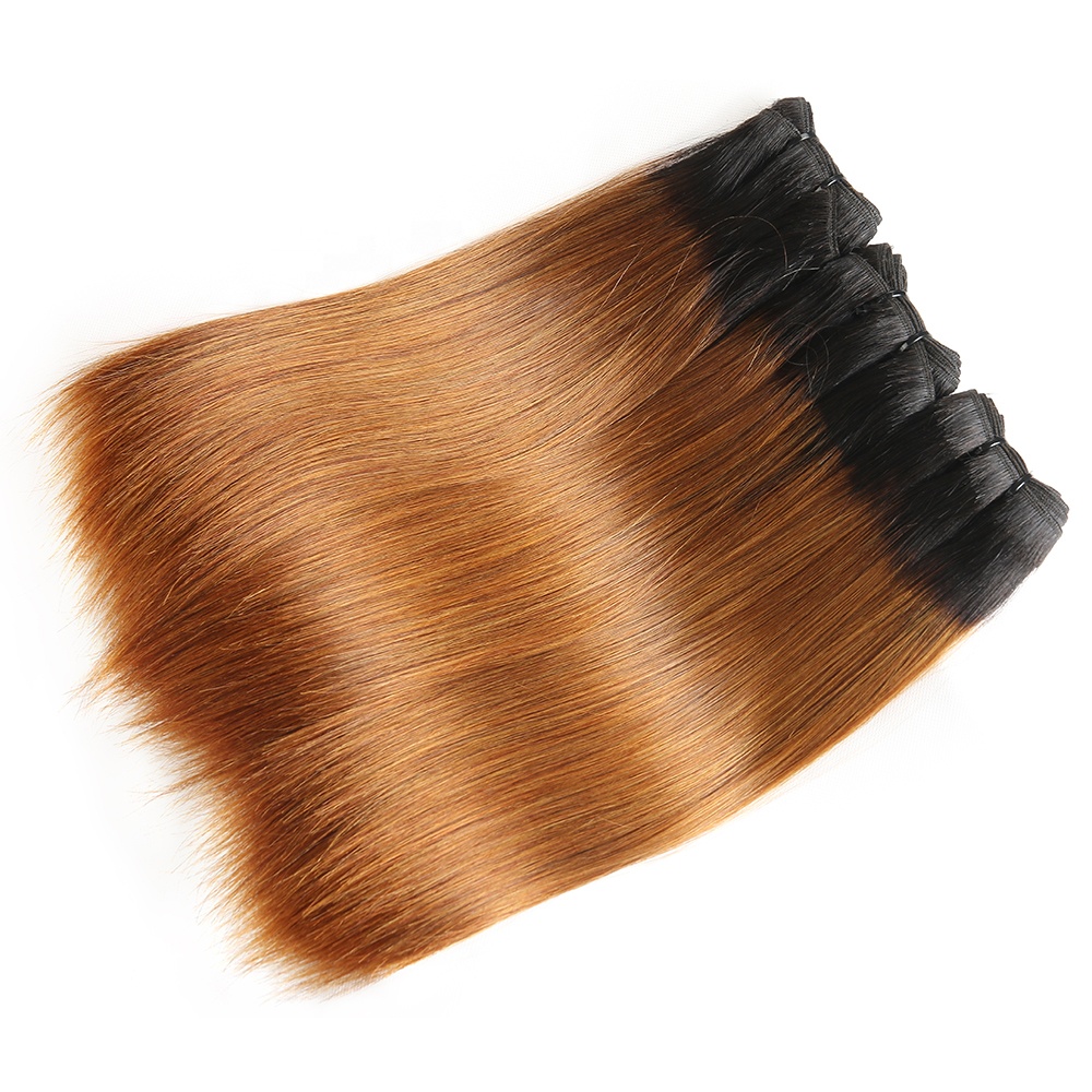 T1b/30 Human Hair Double Drawn Mink China Factories , Vietnam Double Drawn Cuticle Aligned Hair