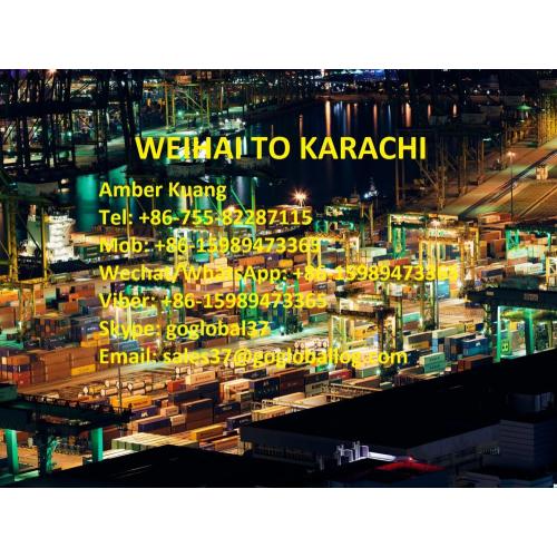 Shandong Weihai Sea Freight to Pakistan Karachi