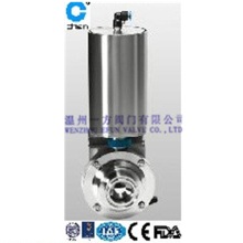 Sanitry pneumatic butterfly type ball valve