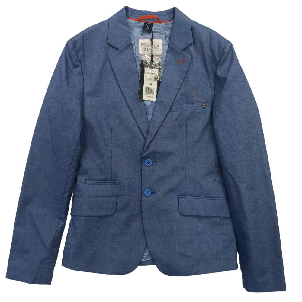 Boy's Cotton Blazer with Palm Print Full Lined