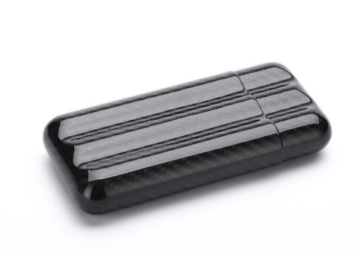 Portable Luxury Carbon Fiber Cigar Case