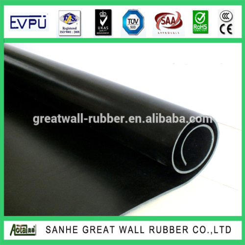 Hypalon rubber sheet 1- 15mm black Hypalon rubber