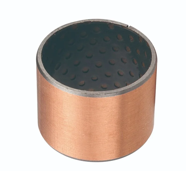 Copper Plated Oilless Bronze Bushing with Peek