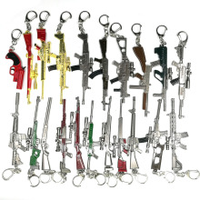 Wholesale Jedi Great Escape Metal Mini Pan Helmet & Kar98k Gun Keychain