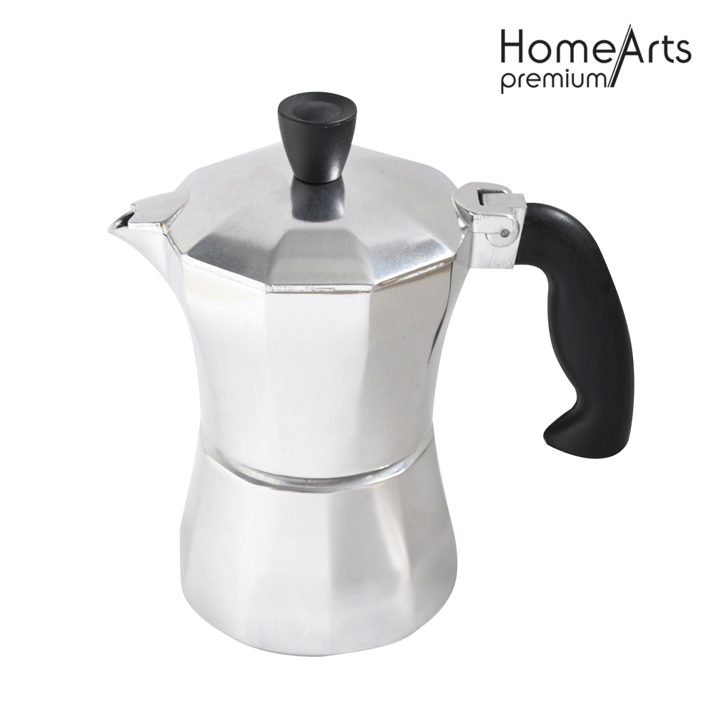 Aluminium Coffee Maker With Clear Window Lid