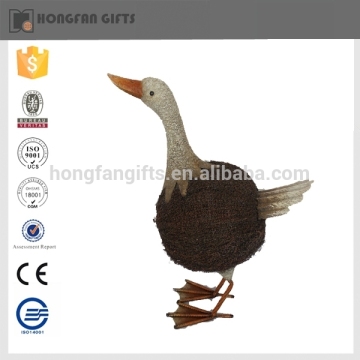 hot sell unique metal funny garden duck outdoor decor