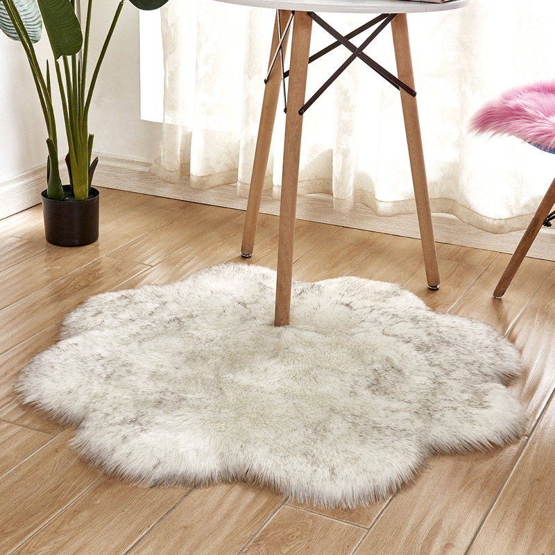 DEQI Kids Room Floor Carpets Modern Area Rugs Non-Slip Fluffy Flooring Carpet Rugs for Bedroom Living Room