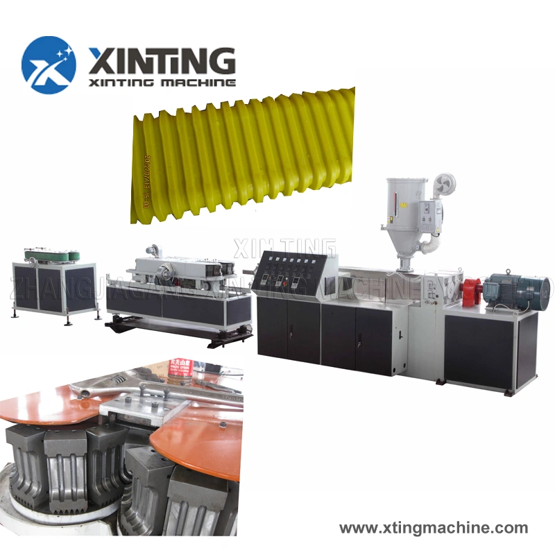 Plastic PVC/PE/PP Single Wall Corrugated/Corrugation Pipe Tube/Hose Extrusion Production Line