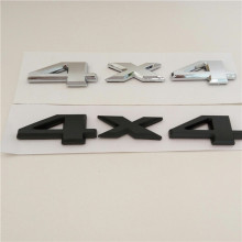 Custom Black Plastic Trunk Logo Sticker for 4X4 Cars and Decals