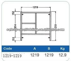 steel ladder scaffolding frame