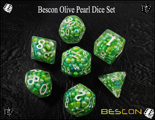 Olive Pearl Dice 2