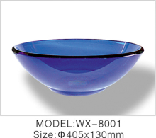Glass bowl/glass sink/glass basin
