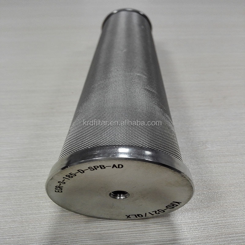 Keruida stainless steel wire mesh pleated cartridge sintered hydraulic oil gas liquid filter element