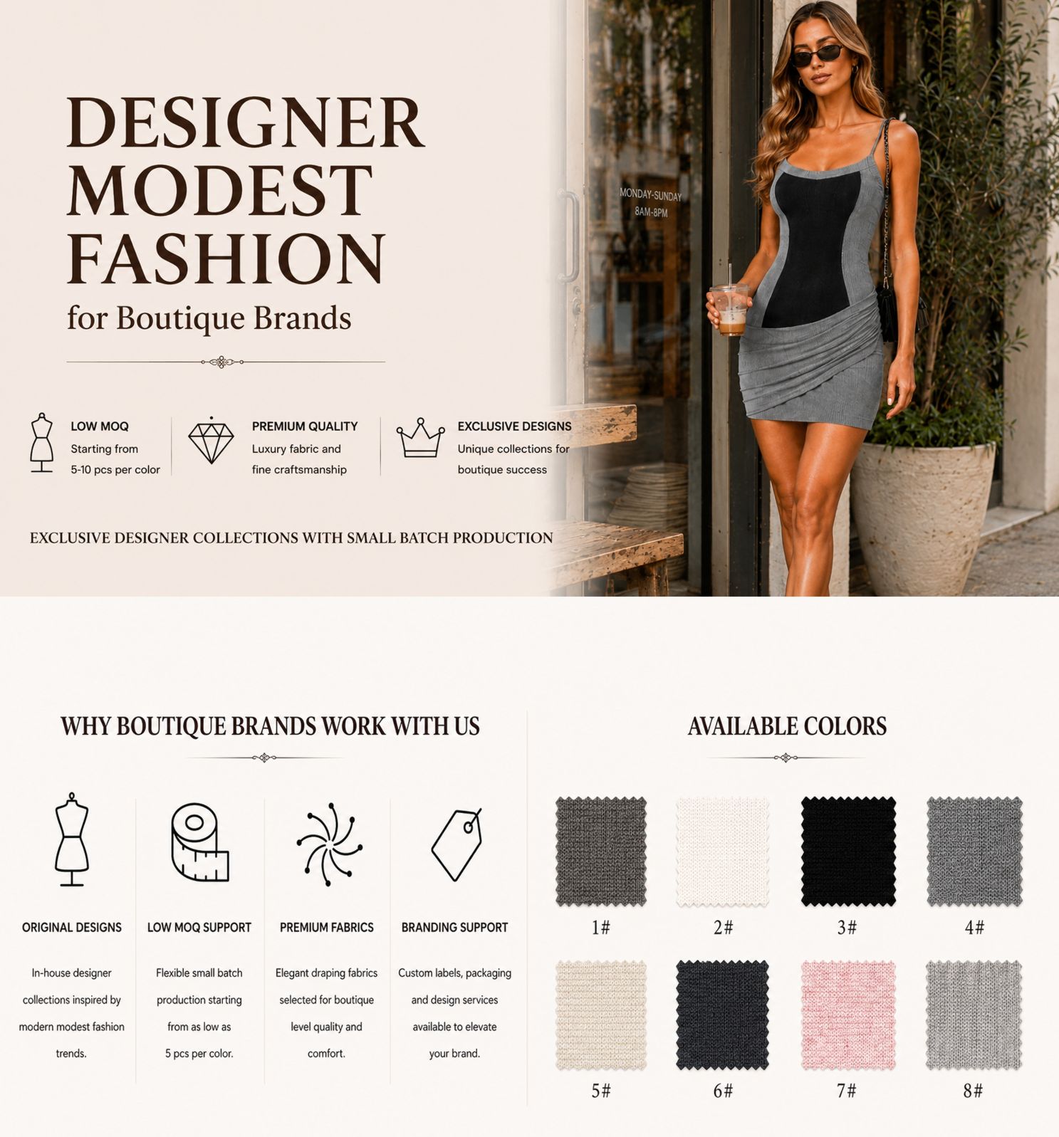 نمای کلی محصول لباس مجلسی مینی بافتنی آجدار خاکستری grey ribbed knit bodycon mini dress product overview