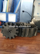 Roboat rubber track and wheels