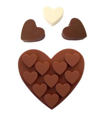 Chocolate Candy Jelly Heart Mold Silicone Tray