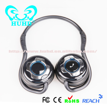 Classic Black neckband bluetooth stereo headphone for sports