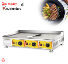 electric 3 head griddle flat griddle