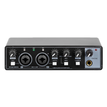 GPUB M22D Factory OEM Professional Studio Audio Interface for Recording and Podcasting