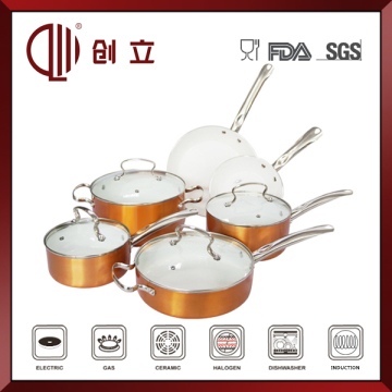 10PCS Enamel Waterless Amc Cookware