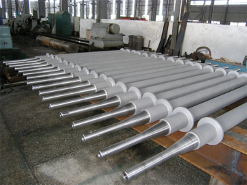 Water cooling roll for plate heating furnace