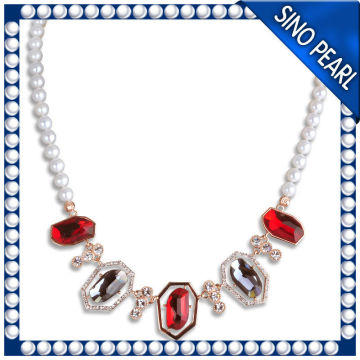 AA 7.5-8 mm latest style bead jewelry necklace alibaba express jewelry