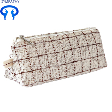 Custom creative cloth art stripe plaid bag