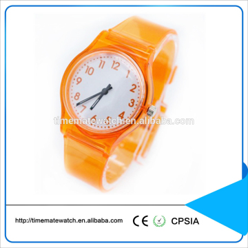 Colorful custom logo water resistant plastic sports watch for christmas gifts