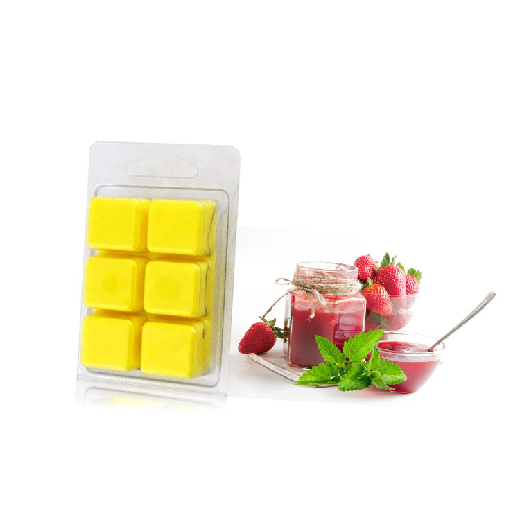 6 Cavity Wax Melt Containers Kemasan Clamshell Plastik