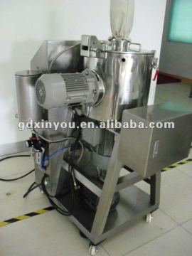 One-side mixing compacting machine for cosmetic dry powder