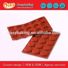 15 Cavities round shape silicone baking pan